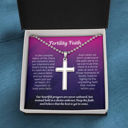 Fertility Faith Gift for Her - Our heartfelt prayers are never unheard but instead hold in a divine embrace