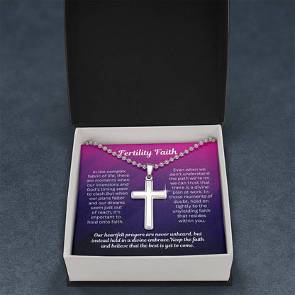 Fertility Faith Gift for Her - Our heartfelt prayers are never unheard but instead hold in a divine embrace