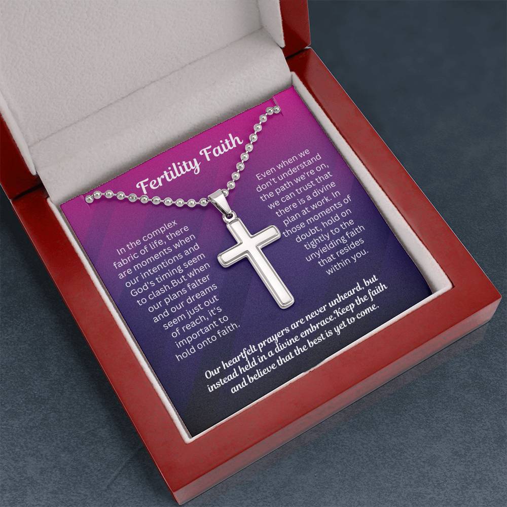 Fertility Faith Gift for Her - Our heartfelt prayers are never unheard but instead hold in a divine embrace