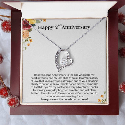 Happy 2nd Anniversary - Gift for Wife from Husband - Love you more than words can express