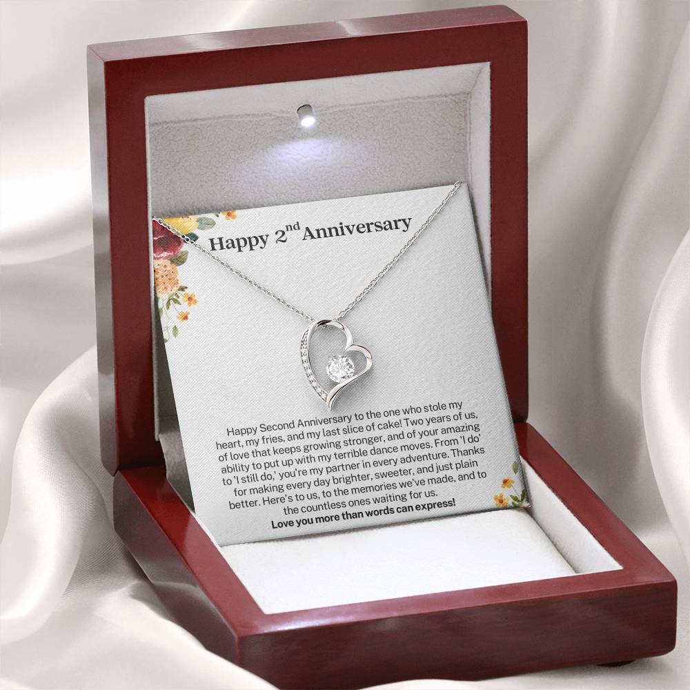 Happy 2nd Anniversary - Gift for Wife from Husband - Love you more than words can express