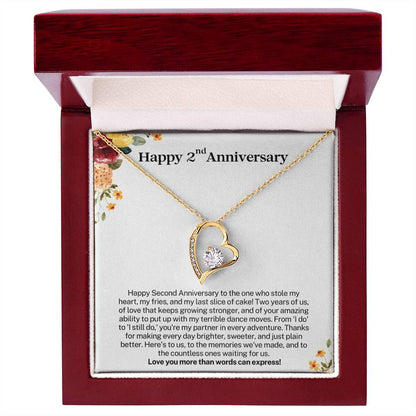 Happy 2nd Anniversary - Gift for Wife from Husband - Love you more than words can express