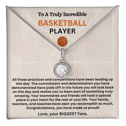 To A Truly Amazing Basketball Player - Senior Night Gifts for Basketball player - Congratulations, you have made us proud!