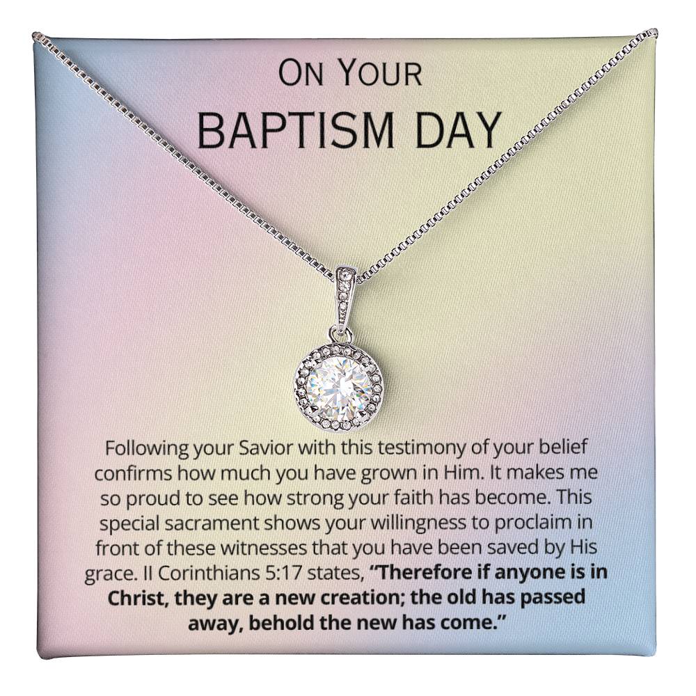 Teen Baptism Gift -  Eternal Hope Necklace - It makes me so proud to see how strong your faith has become!