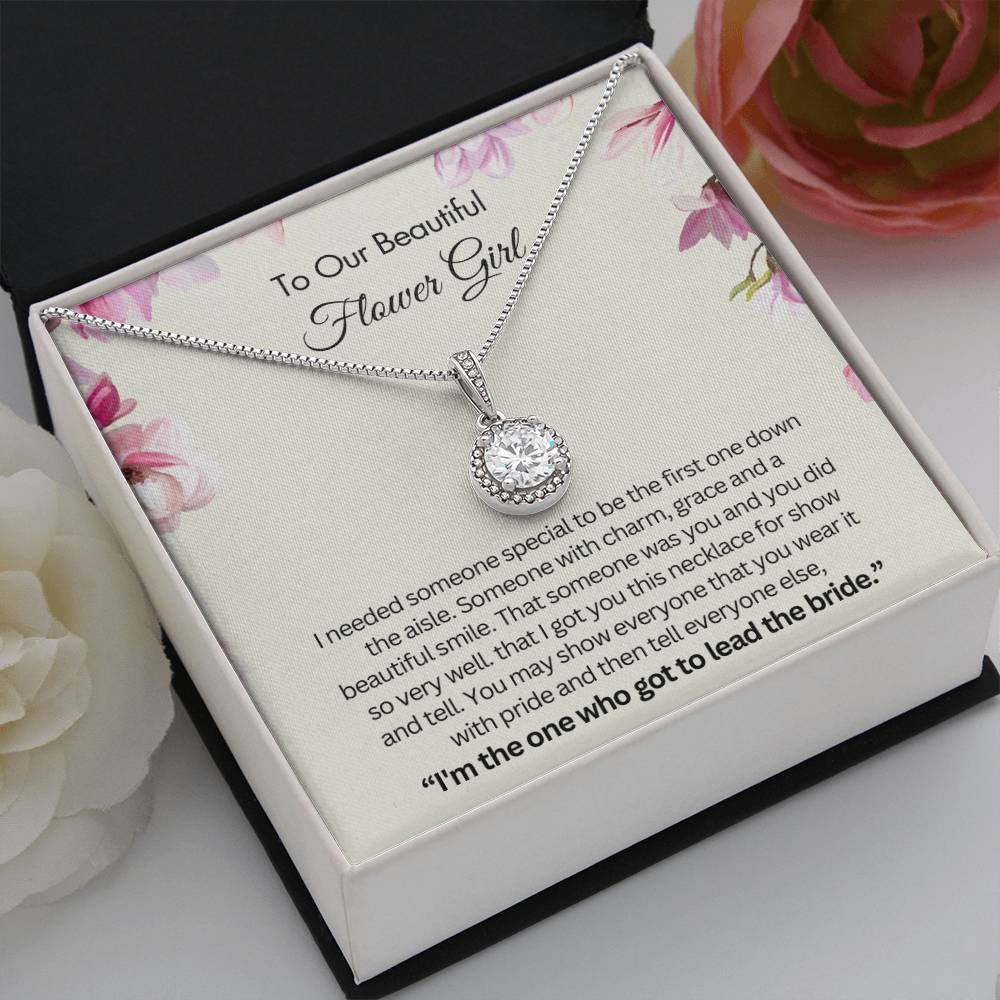 Gift from Bride to Flower Girl - Thank You Gift for Flower Girl - I'm the one who got to lead the bride