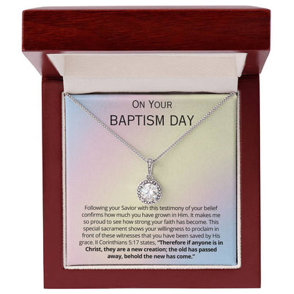 Teen Baptism Gift -  Eternal Hope Necklace - It makes me so proud to see how strong your faith has become!