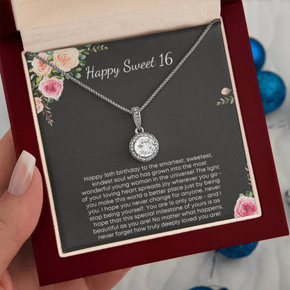 Happy Sweet 16 - Eternal Hope Necklace Gift- Never forget how truly deeply loved you are!