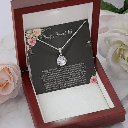 Happy Sweet 16 - Eternal Hope Necklace Gift- Never forget how truly deeply loved you are!