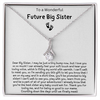 To a Wonderful Future Big Sister - Gift from baby Bump to Big Sister - Counting down the days until we finally meet!