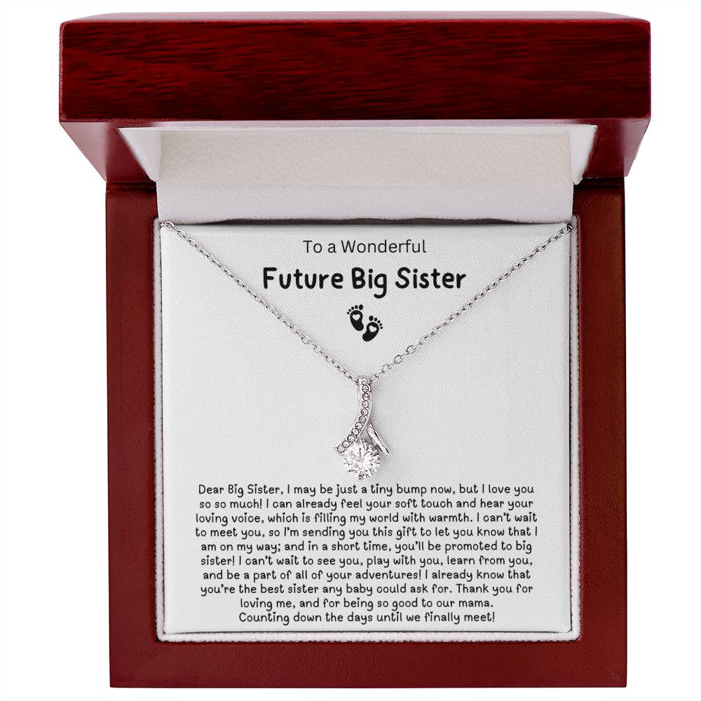 To a Wonderful Future Big Sister - Gift from baby Bump to Big Sister - Counting down the days until we finally meet!