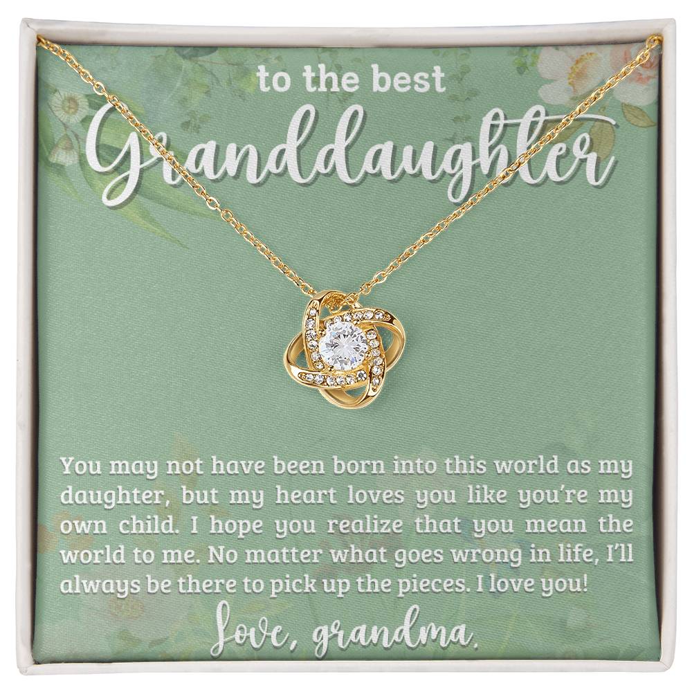 Gift for Granddaughter from Grandma - You Mean the World To Me!