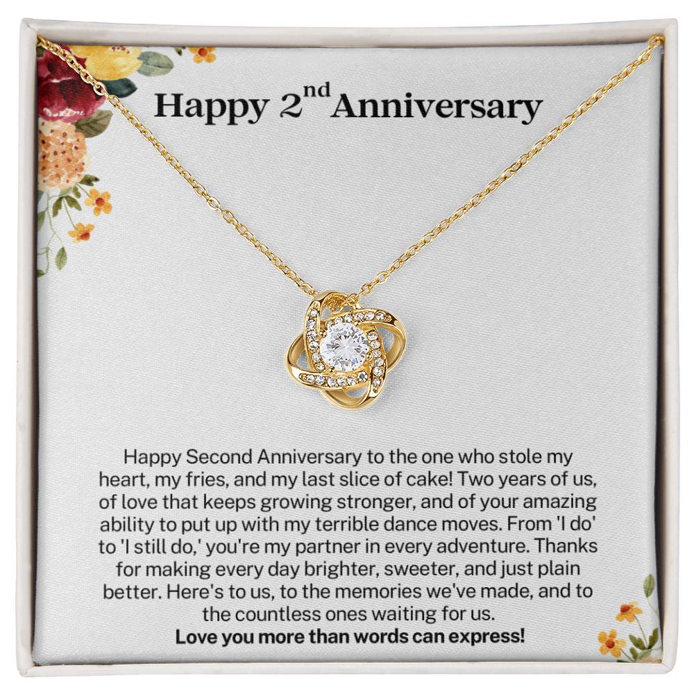 Happy 2nd Anniversary Gift for Wife - Love you more than words can express!