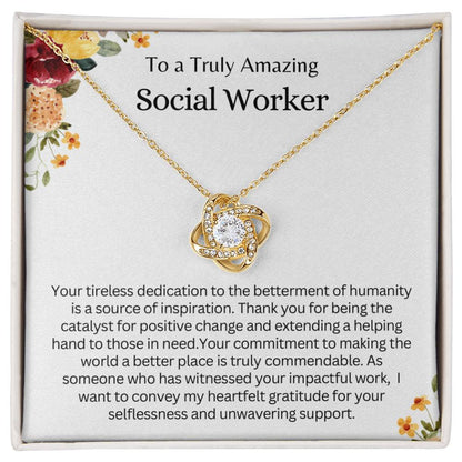 Gift for a Truly Amazing Social Worker - Thank you for being the catalyst for positive change!