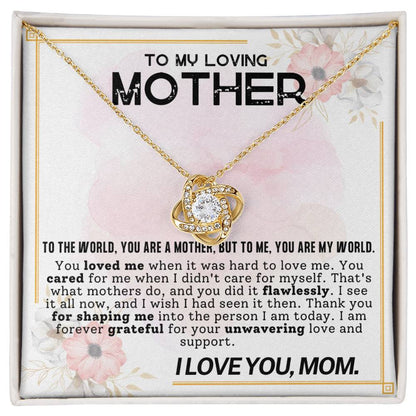 Gift for Mother - Mother's Day,Birthday,Special Occasion Present - You are my world,Mom!