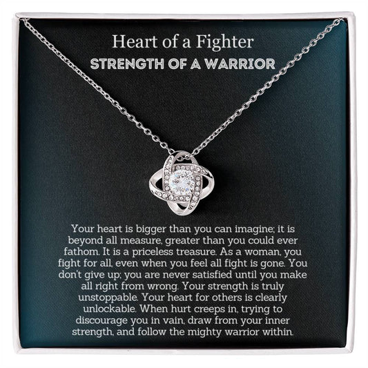 Encouragement Gift For Her - Heart of a Fighter, Strength of a Warrior!