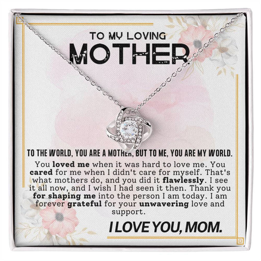 Gift for Mother - Mother's Day,Birthday,Special Occasion Present - You are my world,Mom!