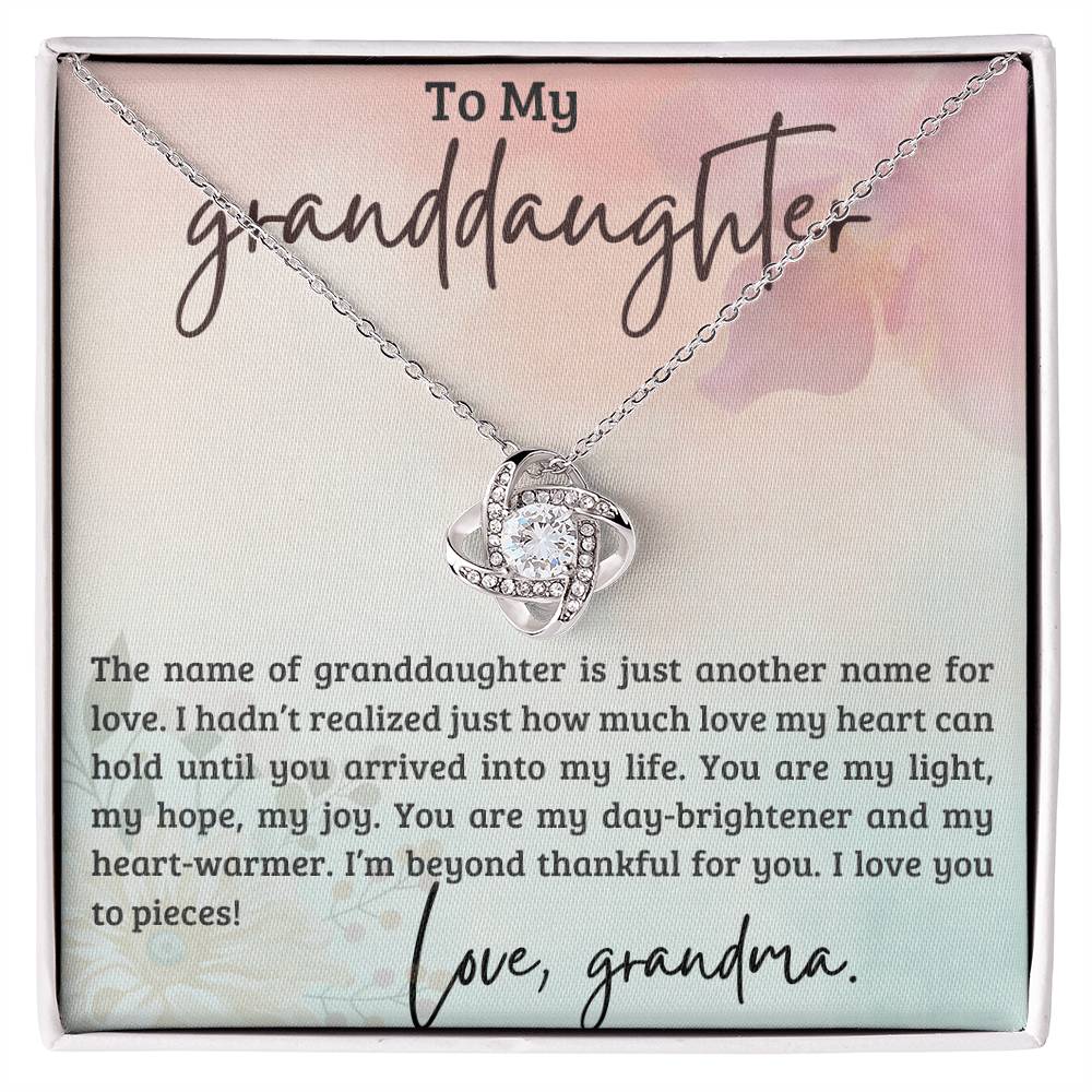 Gift for Granddaughter from Grandma - You're My Light, My Hope and My Joy!