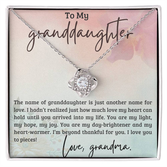 Gift for Granddaughter from Grandma - You're My Light, My Hope and My Joy!