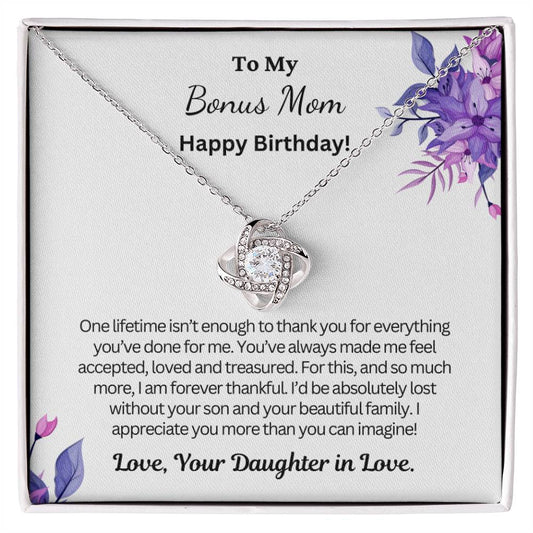 Birthday Gift for Mother-in-Law,Bonus Mom | You've always made me feel accepted, loved and treasured!