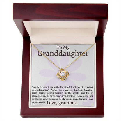 Gift for Granddaughter from Grandma - I am so lucky to be your Grandmother!