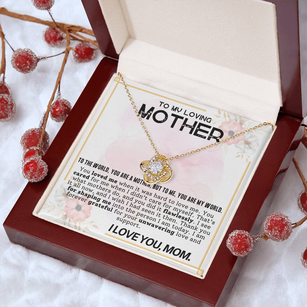 Gift for Mother - Mother's Day,Birthday,Special Occasion Present - You are my world,Mom!