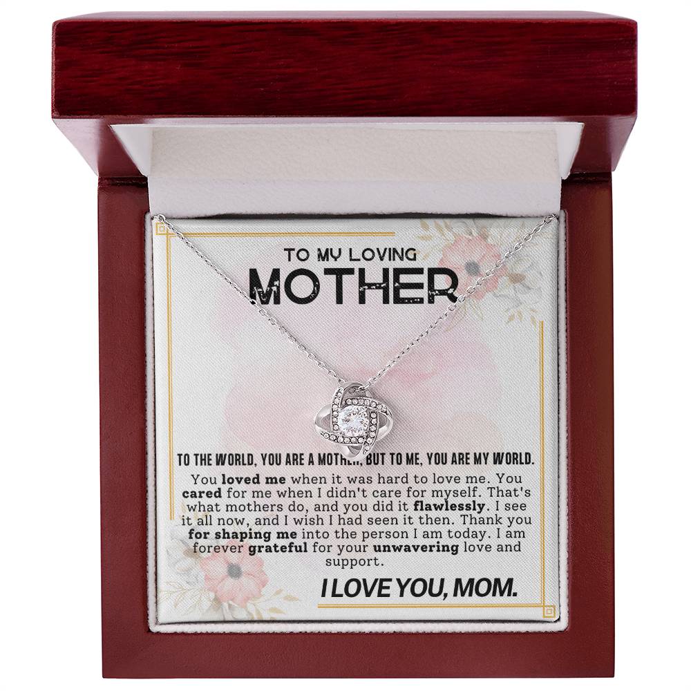 Gift for Mother - Mother's Day,Birthday,Special Occasion Present - You are my world,Mom!