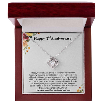 Happy 2nd Anniversary Gift for Wife - Love you more than words can express!