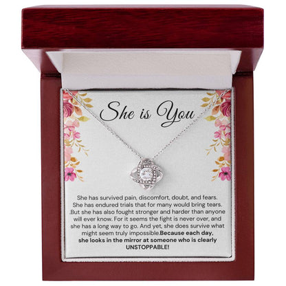 Encouragement gift for Her - She is You, She is UNSTOPPABLE!