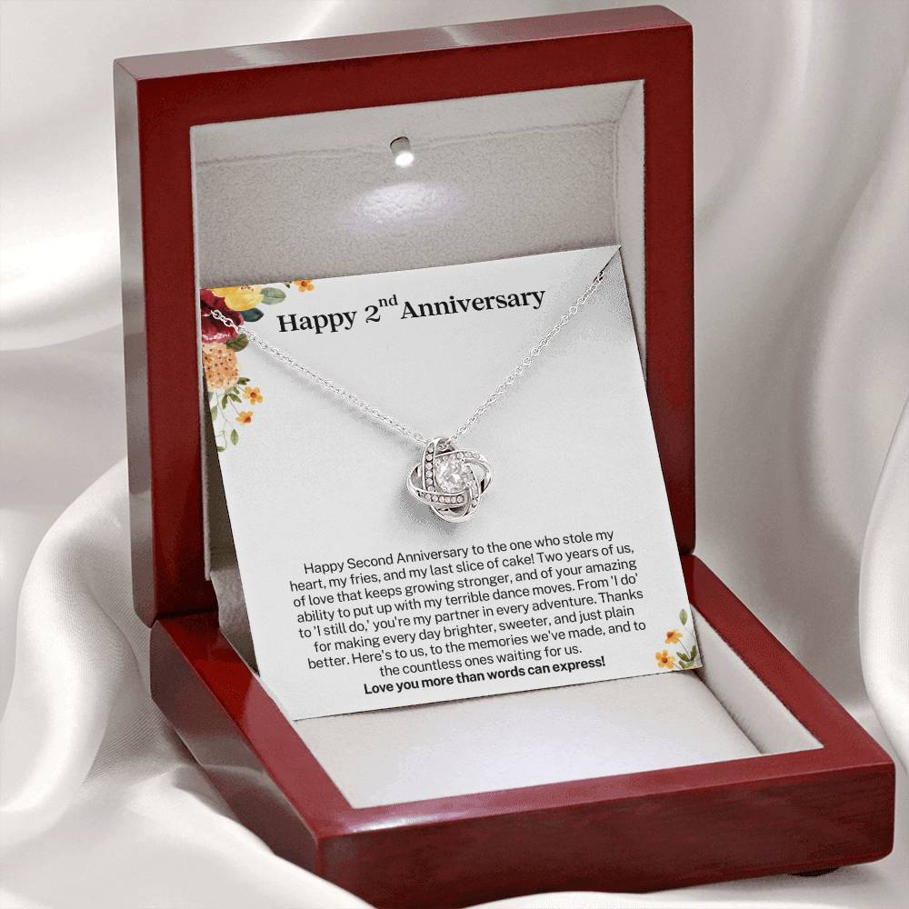 Happy 2nd Anniversary Gift for Wife - Love you more than words can express!