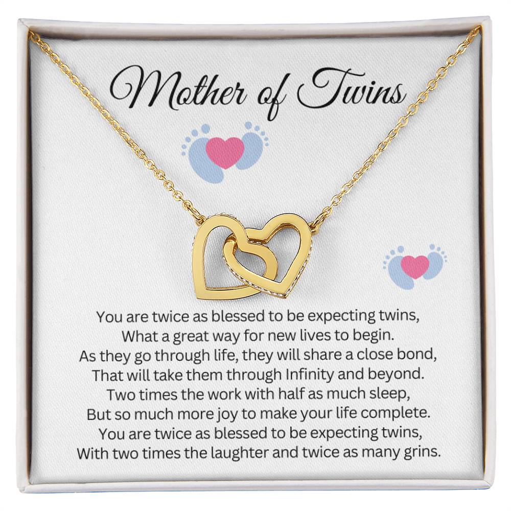 Gift for Mother of Twins - You are twice as blessed to be expecting twins!