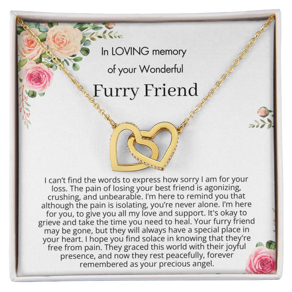 Remembrance Gift - In loving memory of you wonderful furry friend - Forever remembered as your precious angel