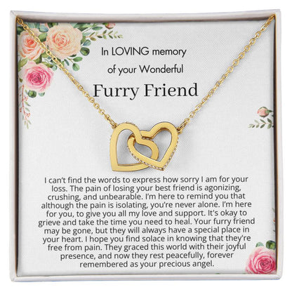 Remembrance Gift - In loving memory of you wonderful furry friend - Forever remembered as your precious angel
