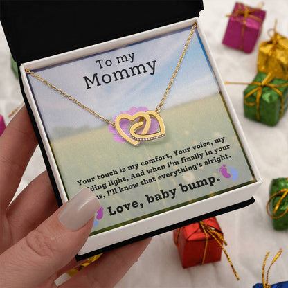 Gift for Mommy from baby bump - Your touch is my comfort, Your voice is my guiding light