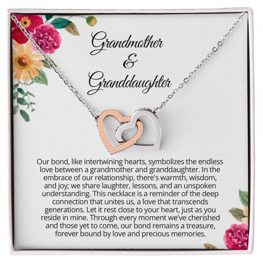 Grandmother & Granddaughter Gift - Our bond remains a treasure, forever bound by love