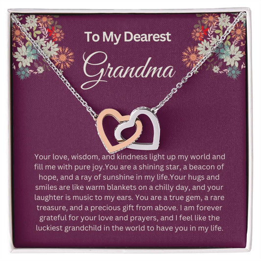Gift for Grandma from Grandson,Granddaughter - Your love, wisdom and kindness light up my world!