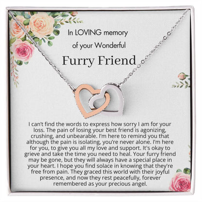 Remembrance Gift - In loving memory of you wonderful furry friend - Forever remembered as your precious angel