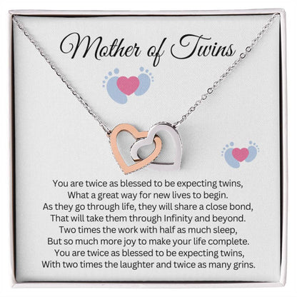 Gift for Mother of Twins - You are twice as blessed to be expecting twins!