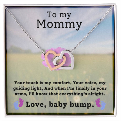 Gift for Mommy from baby bump - Your touch is my comfort, Your voice is my guiding light