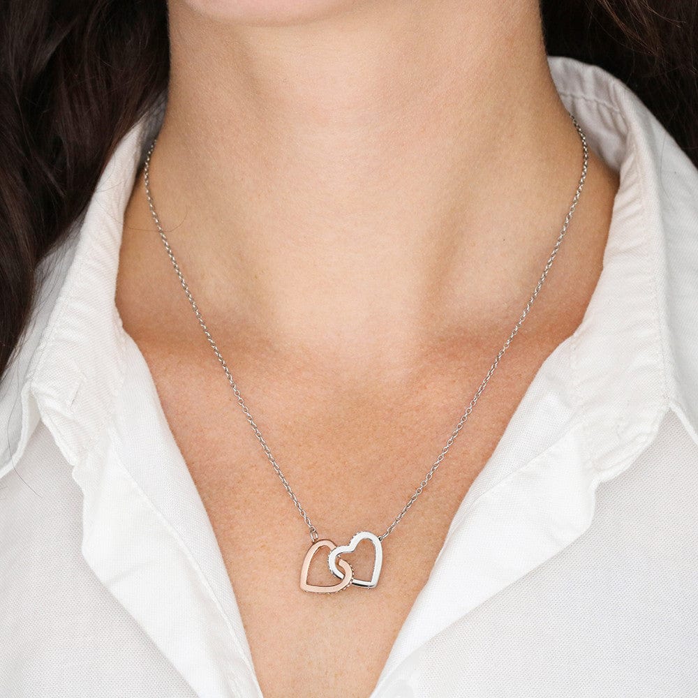 Remembrance Gift - In loving memory of you wonderful sister - Interlocking Hearts Necklace