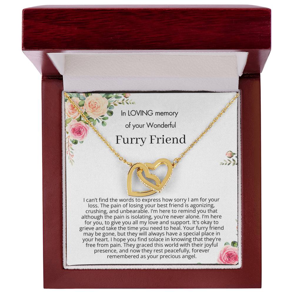 Remembrance Gift - In loving memory of you wonderful furry friend - Forever remembered as your precious angel