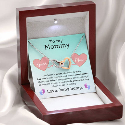 To My Mommy: Sent with Love from Baby Bump - One heart is yours, the other is mine