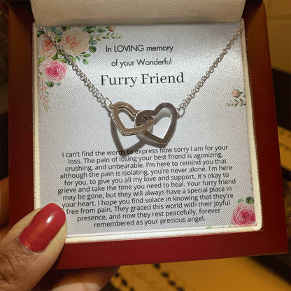 Remembrance Gift - In loving memory of you wonderful furry friend - Forever remembered as your precious angel