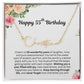 Personalized 55th Birthday Gift for Her - Customizable Signature Style Name Necklace