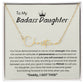 Personalized Gift for Badass Daughter- Customizable Signature Style Name Necklace