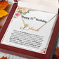 Personalized 55th Birthday Gift for Her - Customizable Signature Style Name Necklace