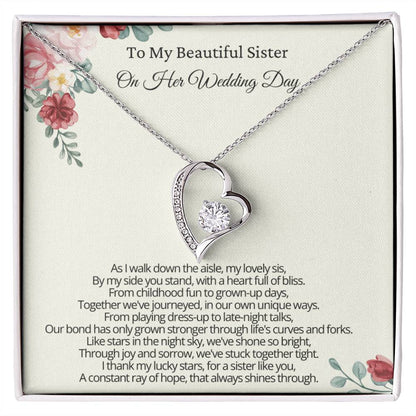 Gift from Bride To Sister on Wedding Day - I thank my lucky stars, for a sister like you