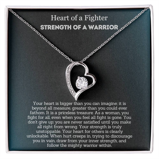 Heart Of A Fighter - Encouragement Gift for Her - Your strength is truly unstoppable