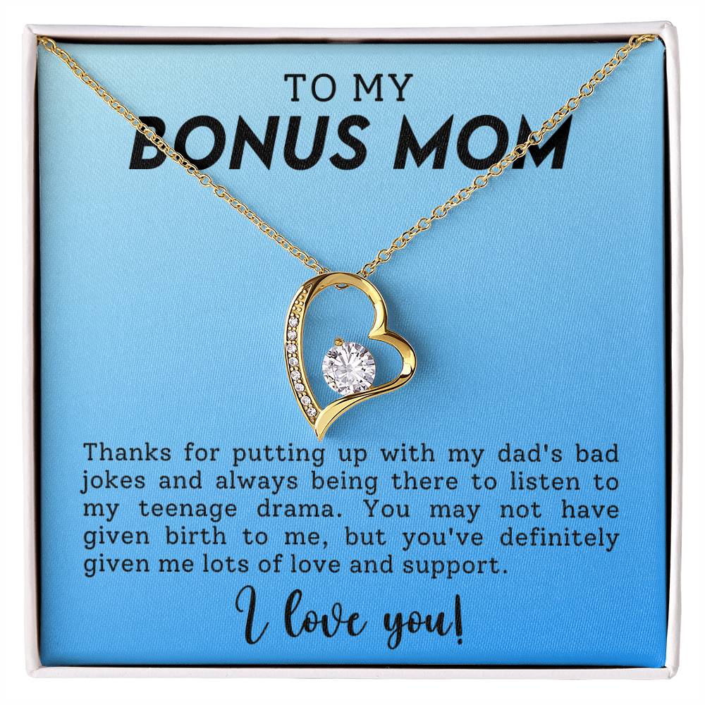 Gift for Bonus Mom - Thank you for putting up with my dad's bad jokes