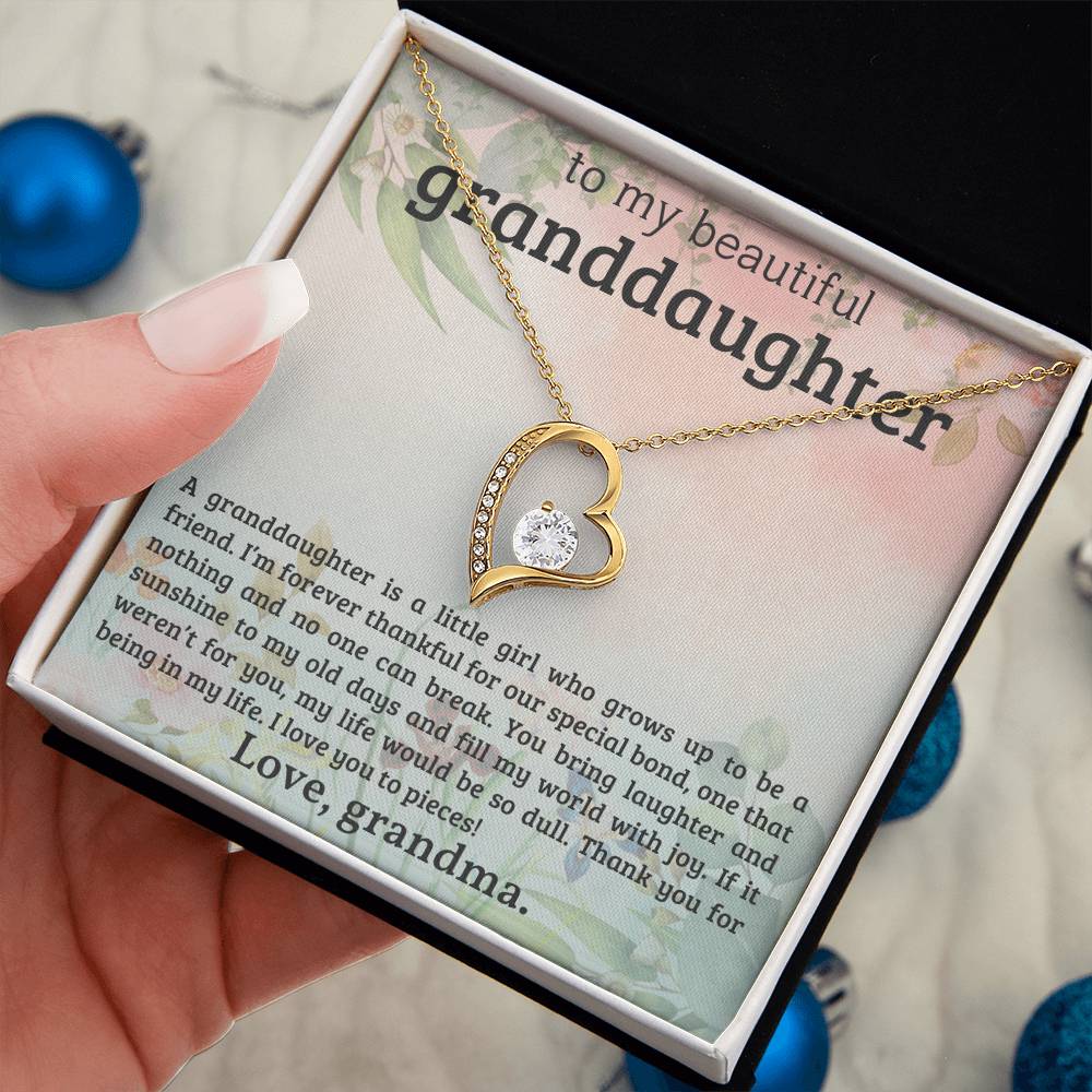 Gift for Granddaughter from Grandma - Thank you for being in my life, I love you to pieces!