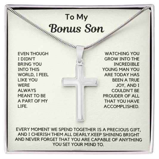 Gift for Bonus Son from Mom - Every moment we spend together is a precious gift!